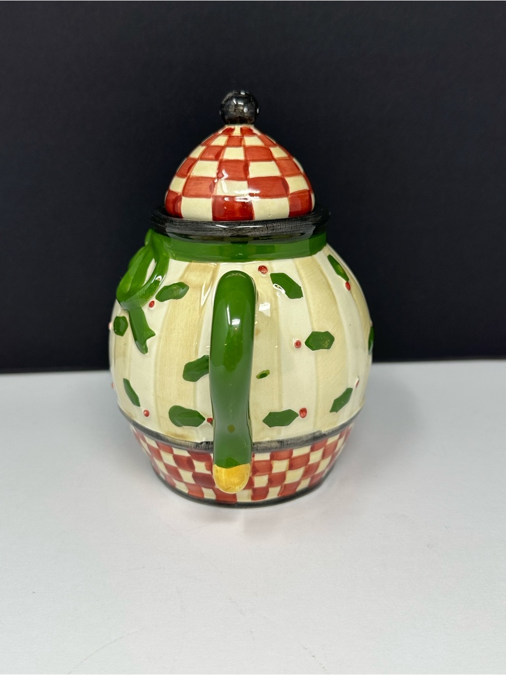 Sakura Holly Hand-Painted Mini Teapot by Debbie Mumm T1 Rare! - Picture 4 of 9